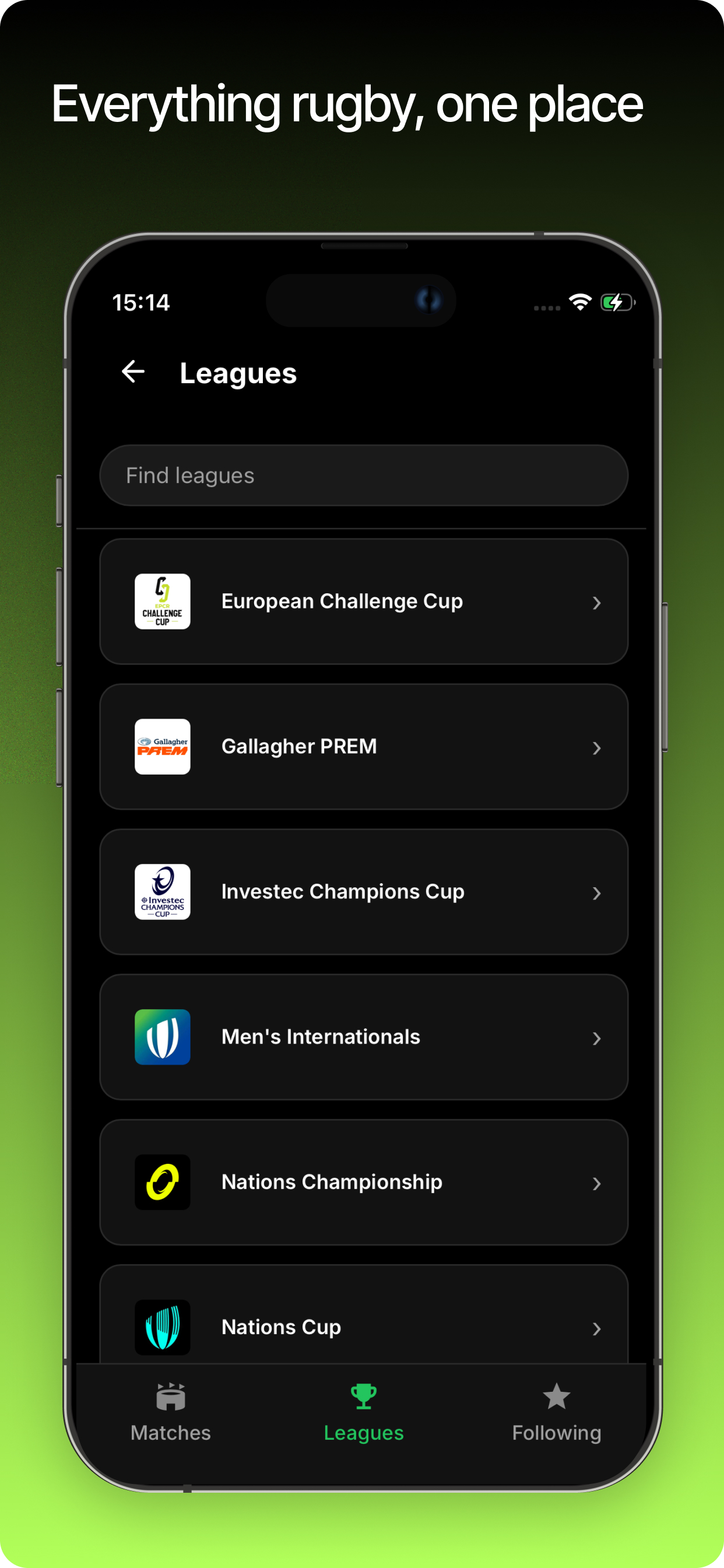 All rugby in one place